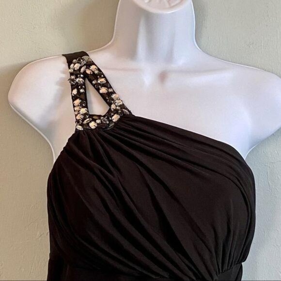 City Triangle Black One Shoulder Party Dress - Picture 4 of 9